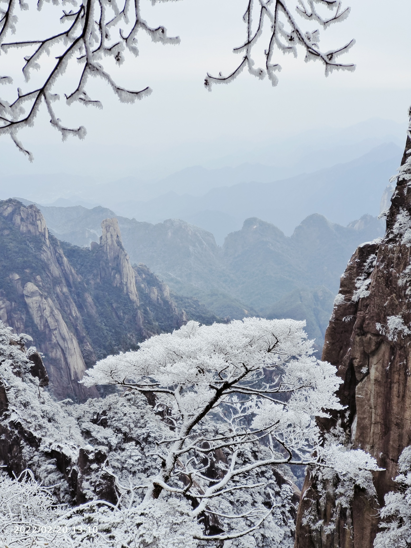 三清山下雪图片