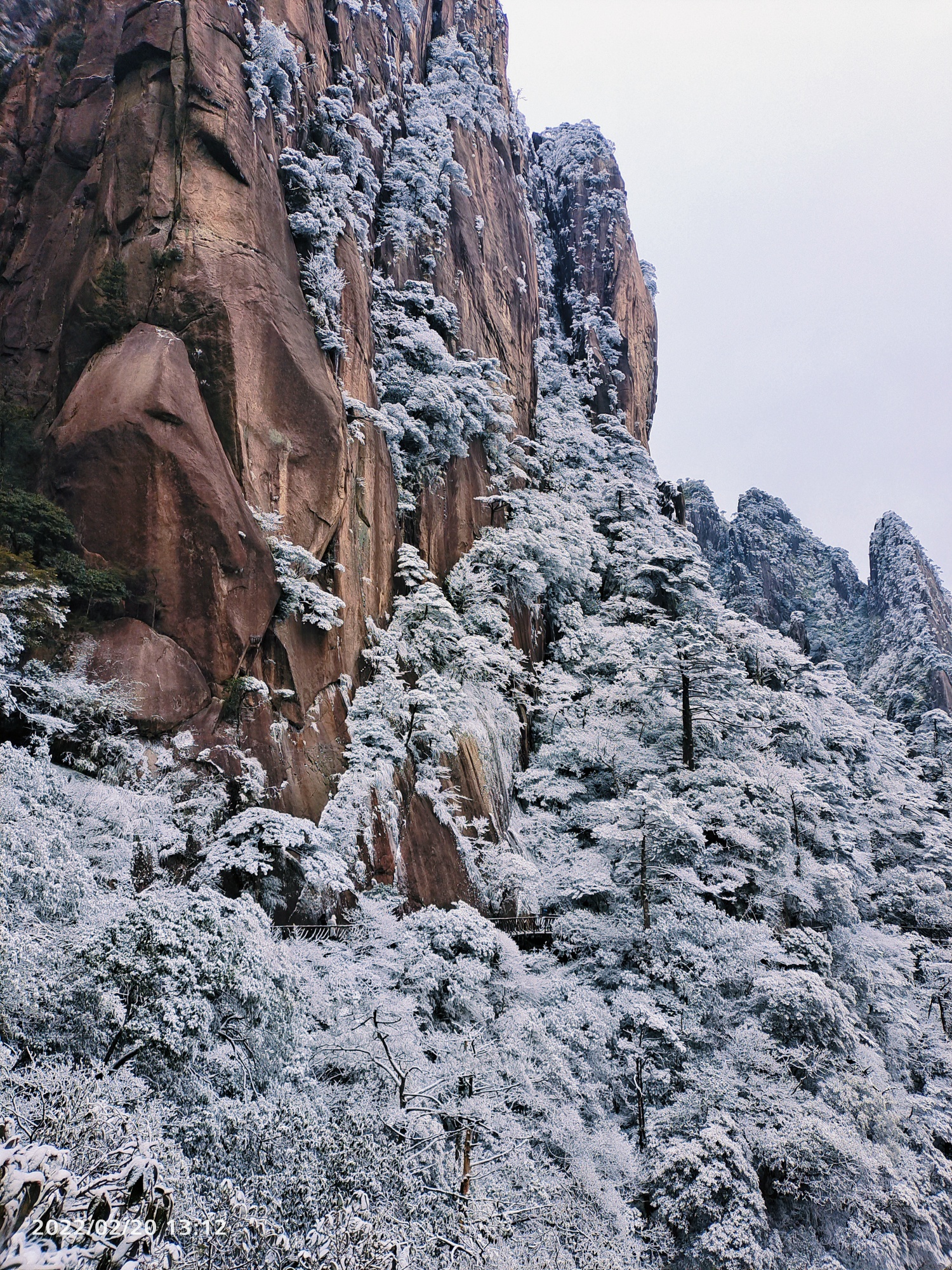 三清山下雪图片