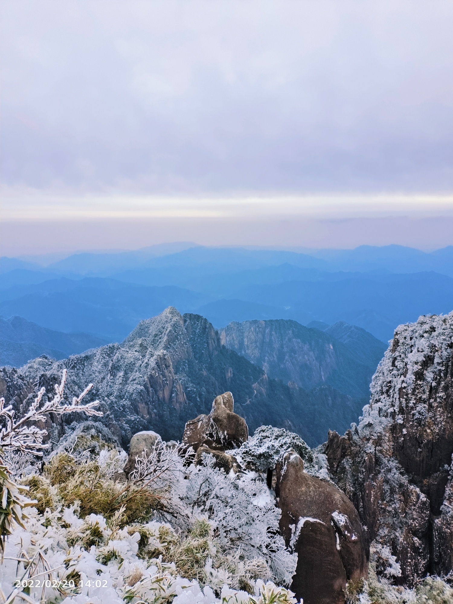 三清山下雪图片